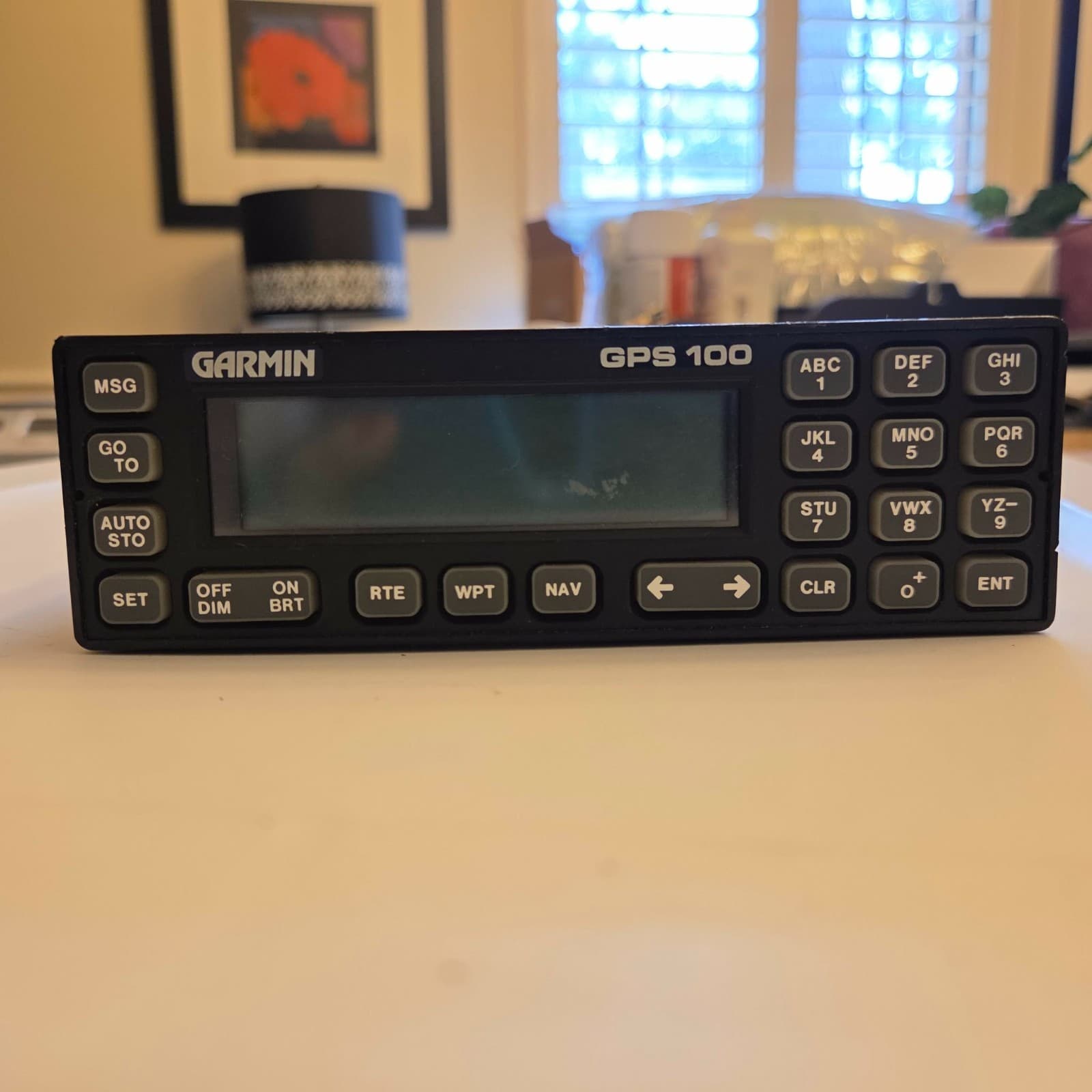 Garmin GPS 100 Aviation GPS Navigator w/ Mounting Rack Tray Aircraft Avionics
