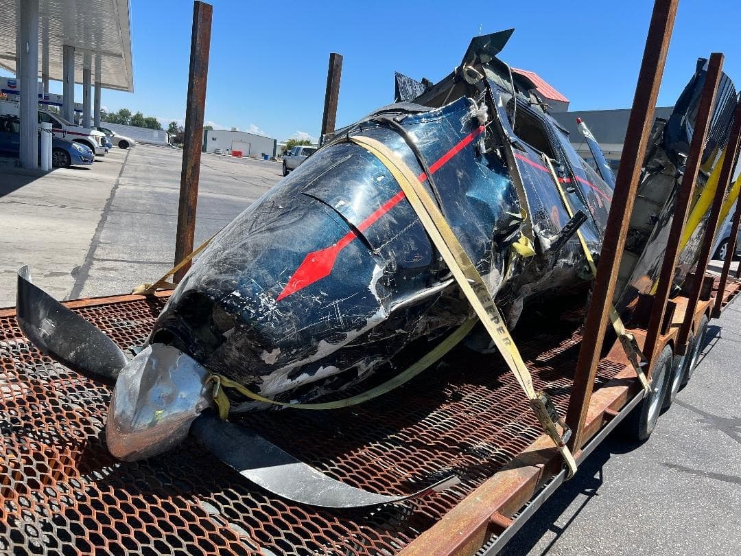 Fresh Water Damaged 1956 Cessna 180 Airframe less engine/prop/main gear legs