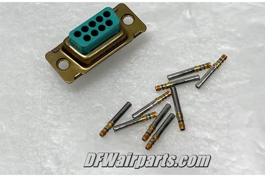 MS24308/2-1, 5935-00-490-5219, New Aircraft Avionics 9-pin 2-Row D-Sub Connector — photo 1