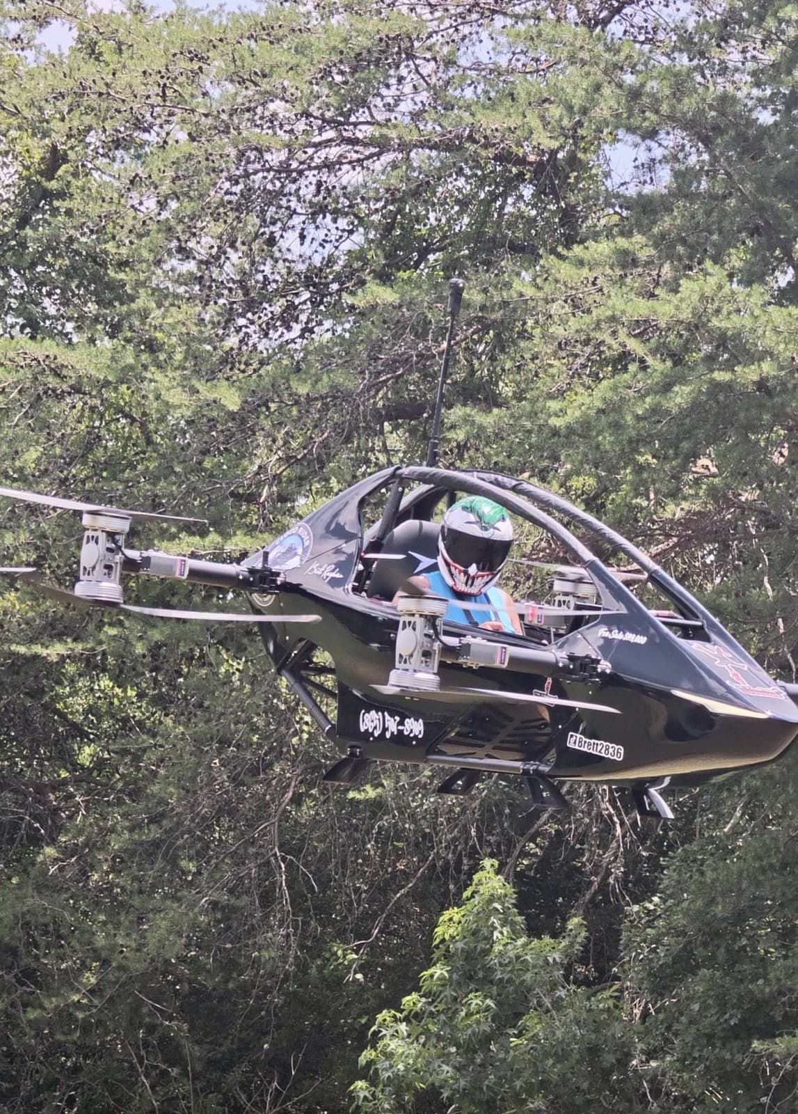 EVTOL manned aircraft flying car drone Jetson one ultralight quadcopter airplane