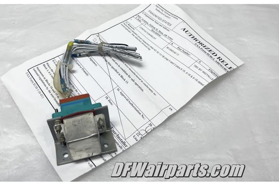 M12883/40-13, E415-1179, Aircraft Avionics Relay & Socket Connector w/ 8130